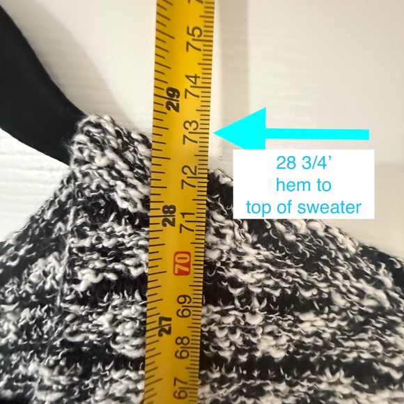 JJill, black and white sweater - Picture 6 of 9